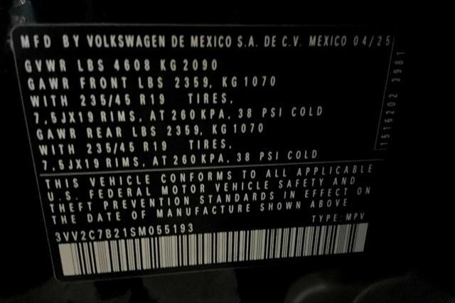 new 2025 Volkswagen Taos car, priced at $33,231