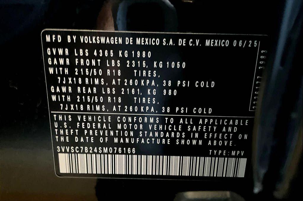 new 2025 Volkswagen Taos car, priced at $30,196