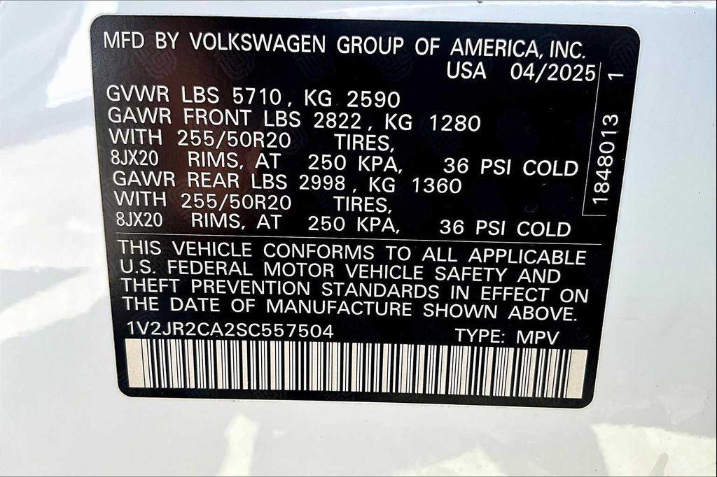 new 2025 Volkswagen Atlas car, priced at $44,459