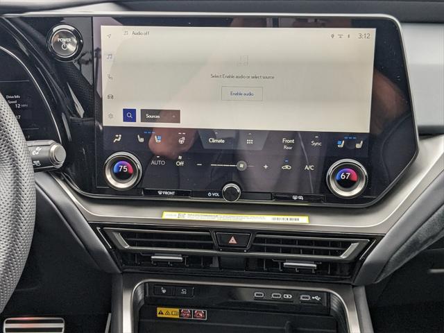 new 2025 Lexus TX 500h car, priced at $72,995