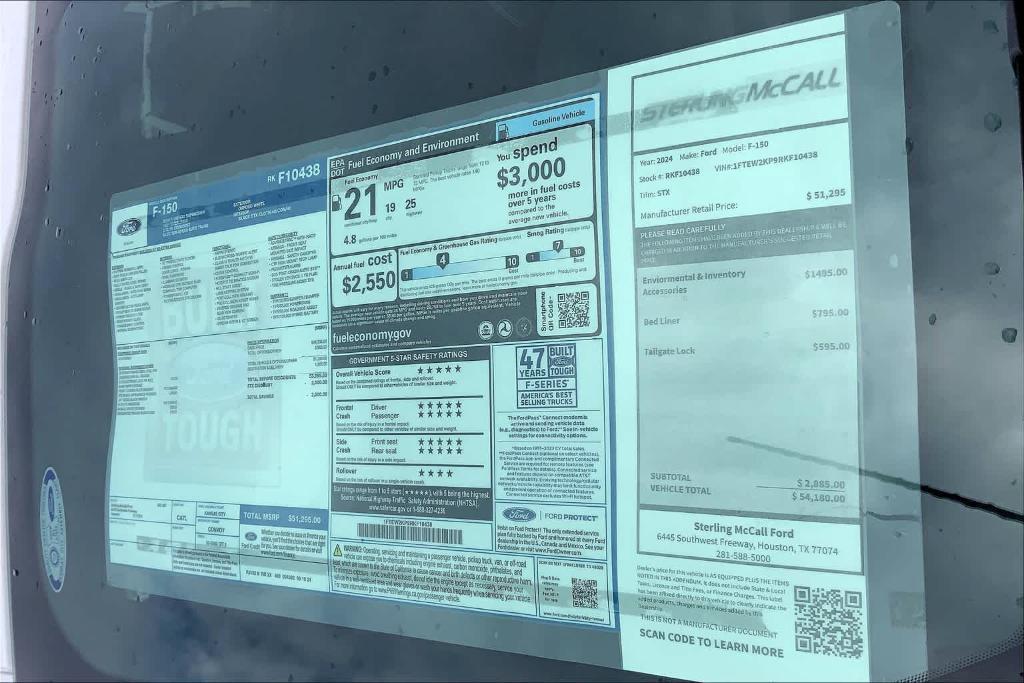 new 2024 Ford F-150 car, priced at $43,765