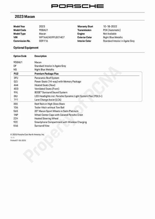 used 2023 Porsche Macan car, priced at $46,898
