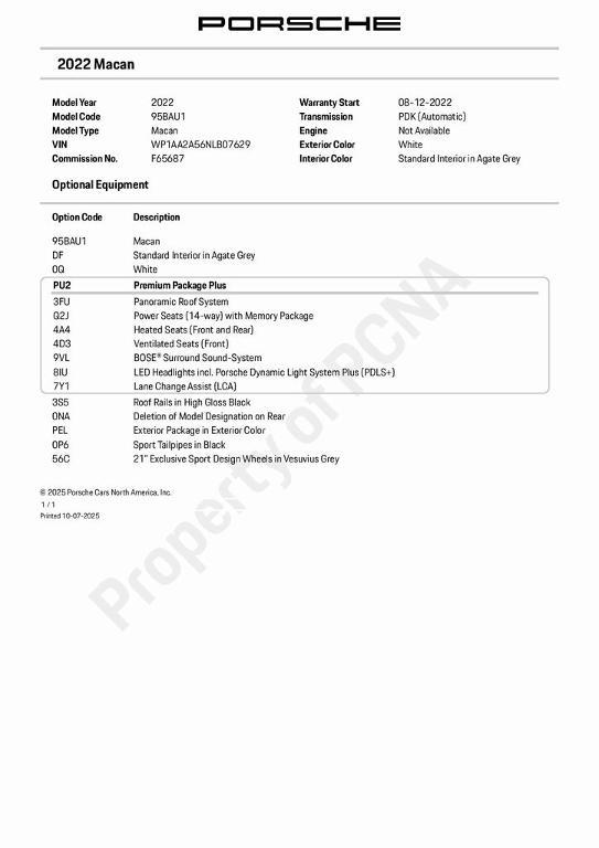 used 2022 Porsche Macan car, priced at $42,211