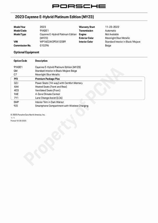 used 2023 Porsche Cayenne car, priced at $76,998