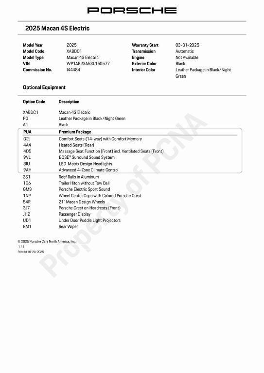 used 2025 Porsche Macan car, priced at $85,299