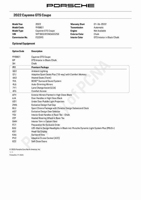 used 2022 Porsche Cayenne car, priced at $97,867