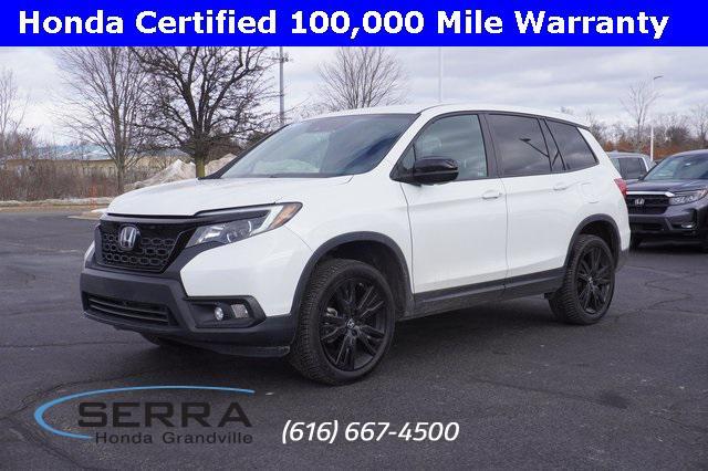 used 2021 Honda Passport car, priced at $27,300