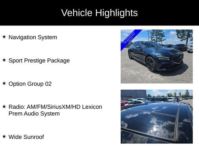 used 2023 Genesis G70 car, priced at $34,900