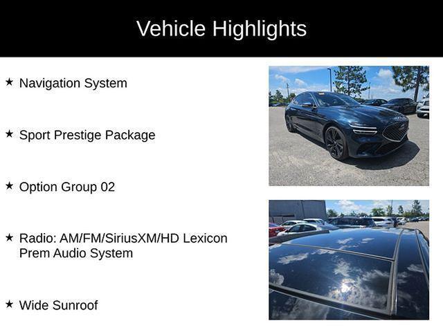 used 2023 Genesis G70 car, priced at $34,900