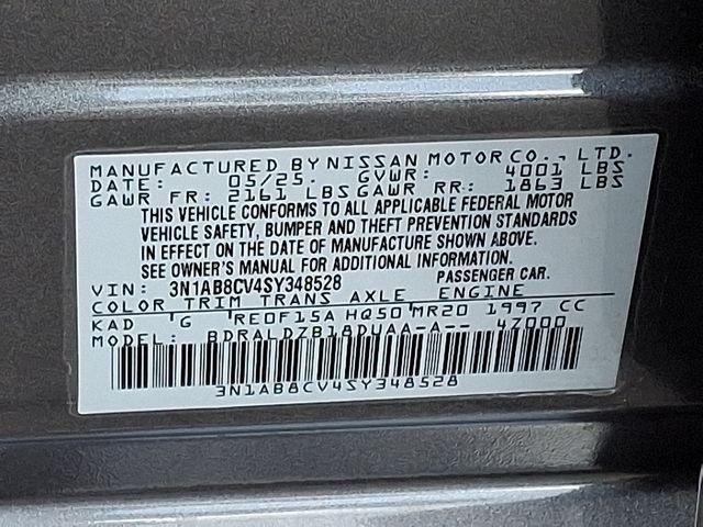 new 2025 Nissan Sentra car, priced at $22,063