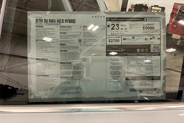 new 2026 Volvo XC90 car, priced at $68,825