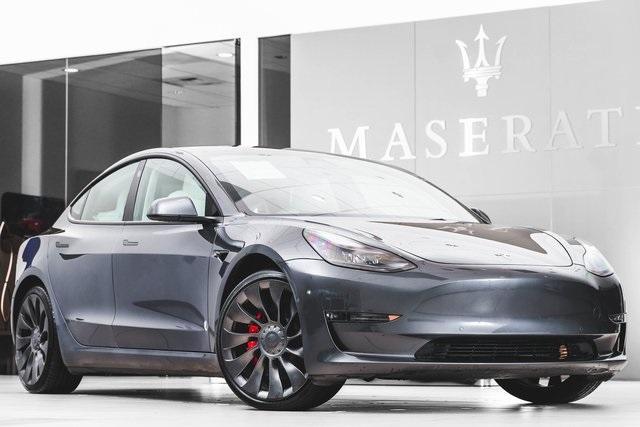 used 2022 Tesla Model 3 car, priced at $37,777