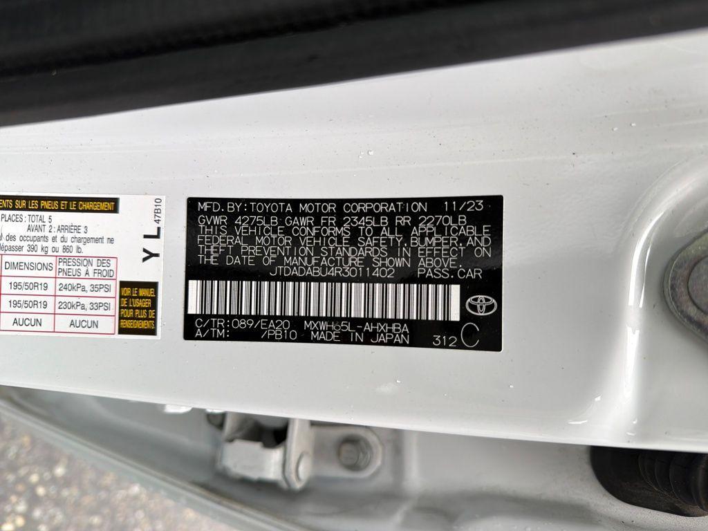 used 2024 Toyota Prius car, priced at $32,000