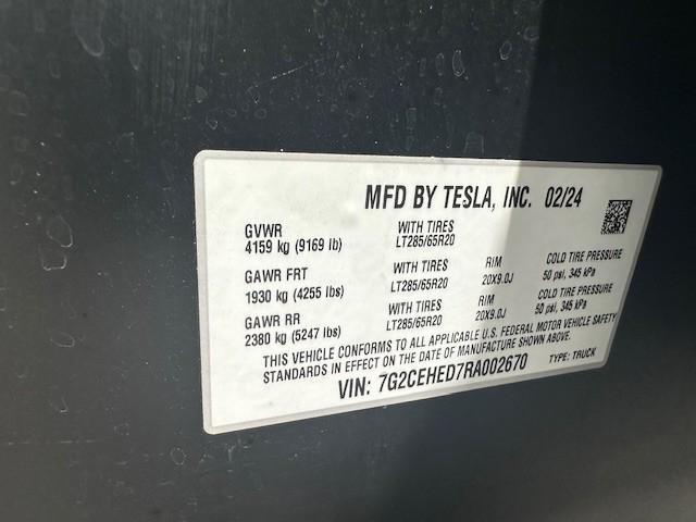 used 2024 Tesla Cybertruck car, priced at $79,888