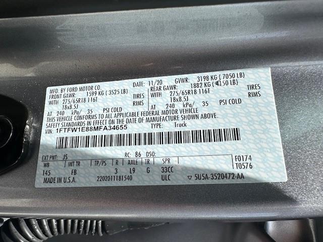 used 2021 Ford F-150 car, priced at $42,788