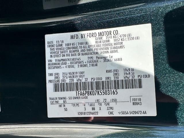 used 2019 Ford Mustang car, priced at $28,995