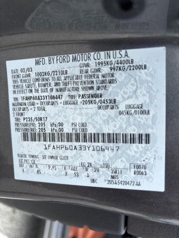 used 2003 Ford Thunderbird car, priced at $9,995