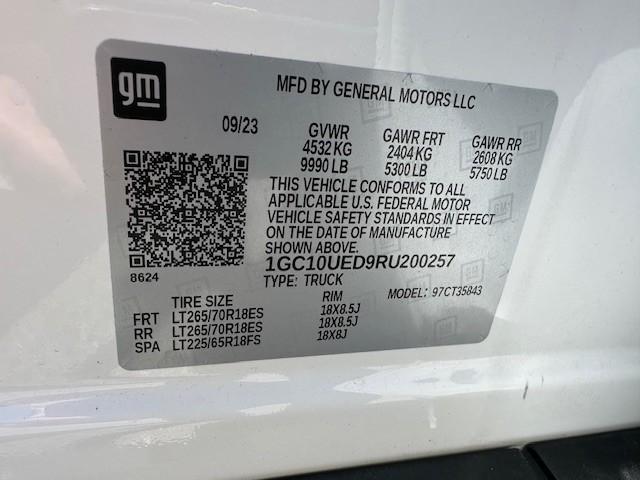 used 2024 Chevrolet Silverado EV car, priced at $54,888