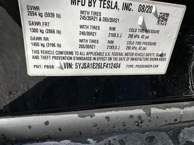 used 2020 Tesla Model S car, priced at $36,888