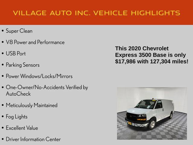 used 2020 Chevrolet Express 3500 car, priced at $17,986