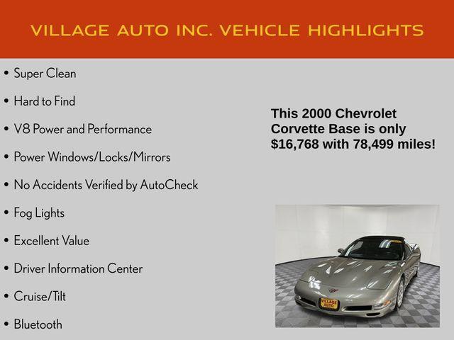 used 2000 Chevrolet Corvette car, priced at $16,768