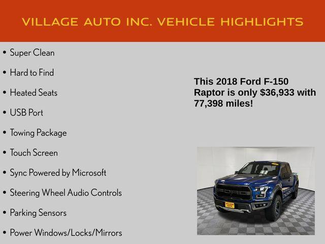 used 2018 Ford F-150 car, priced at $36,933