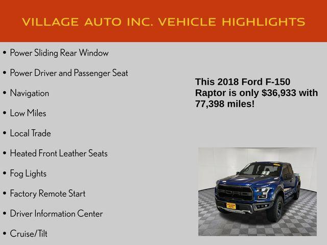 used 2018 Ford F-150 car, priced at $36,933