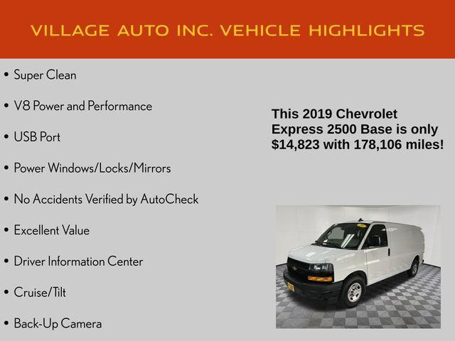 used 2019 Chevrolet Express 2500 car, priced at $14,823