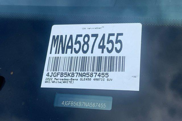 used 2022 Mercedes-Benz GLE 450 car, priced at $49,999