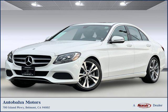 used 2018 Mercedes-Benz C-Class car, priced at $18,999