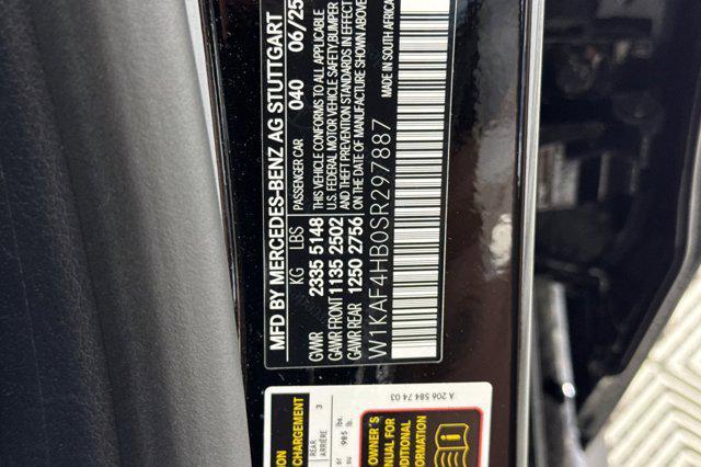 new 2025 Mercedes-Benz C-Class car, priced at $55,935