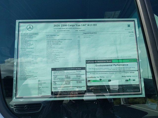 new 2024 Mercedes-Benz Sprinter 2500 car, priced at $65,224