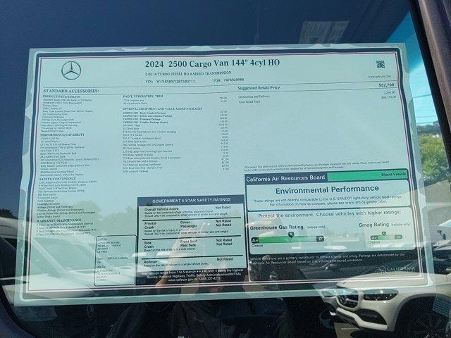 new 2024 Mercedes-Benz Sprinter 2500 car, priced at $65,192