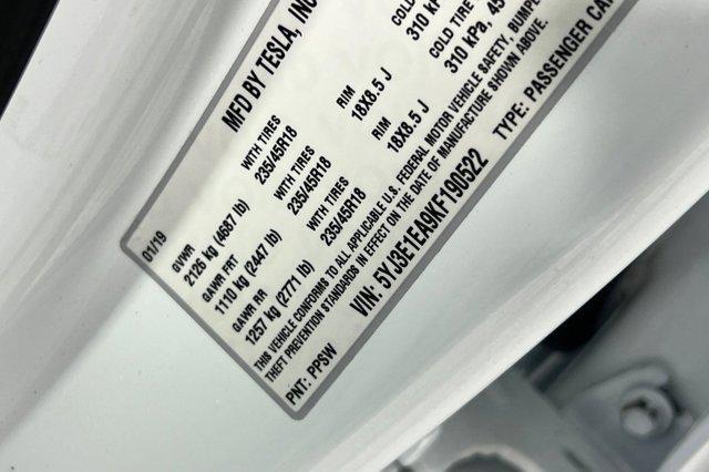 used 2019 Tesla Model 3 car, priced at $17,996