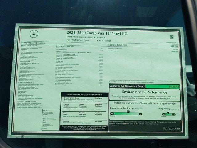 new 2024 Mercedes-Benz Sprinter 2500 car, priced at $65,224