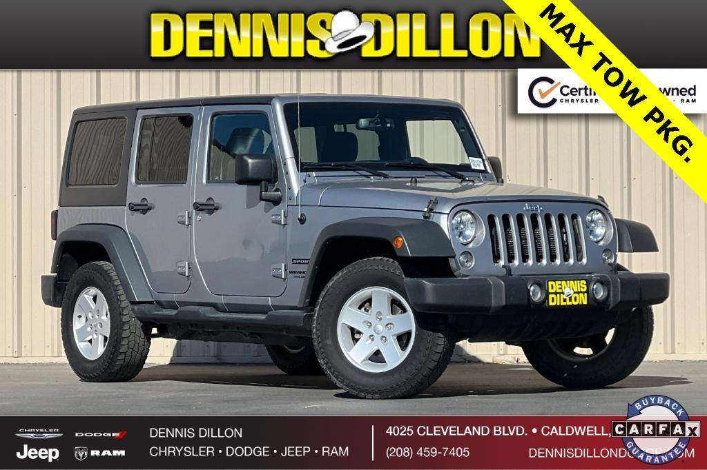 used 2017 Jeep Wrangler Unlimited car, priced at $22,500