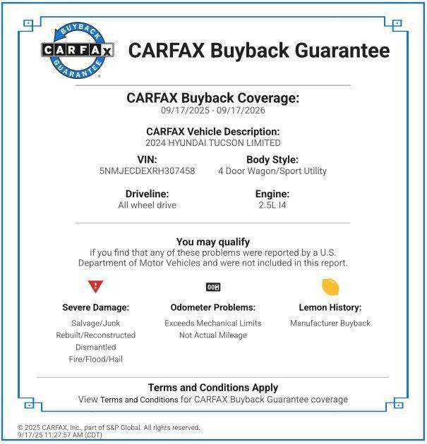 used 2024 Hyundai Tucson car, priced at $21,977