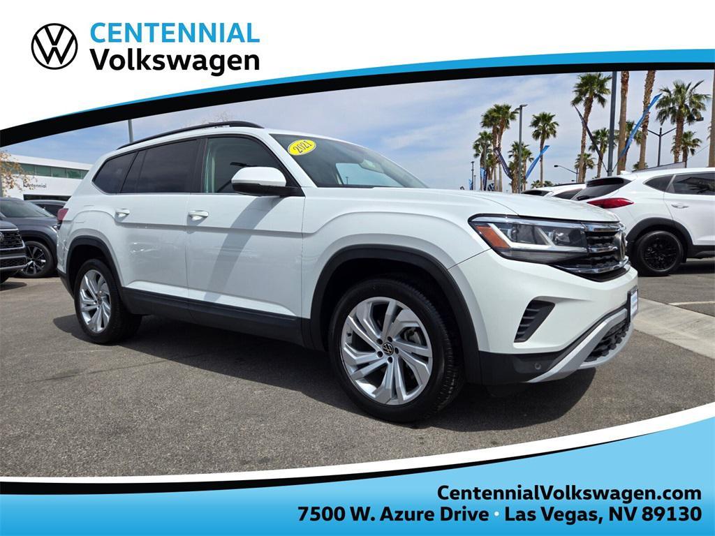 used 2021 Volkswagen Atlas car, priced at $24,487