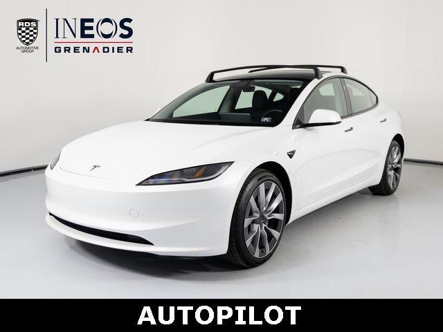 used 2025 Tesla Model 3 car, priced at $37,900