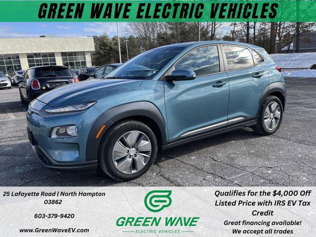 used 2021 Hyundai Kona EV car, priced at $21,600