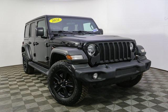 used 2021 Jeep Wrangler Unlimited car, priced at $30,448