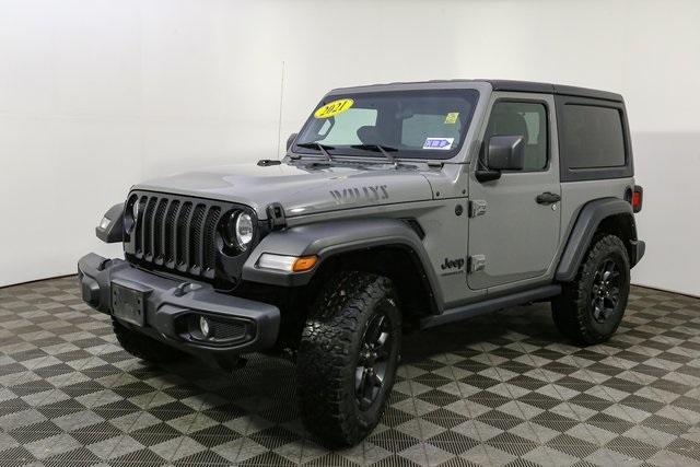 used 2021 Jeep Wrangler car, priced at $27,884
