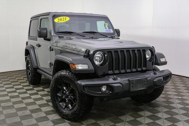 used 2021 Jeep Wrangler car, priced at $27,884