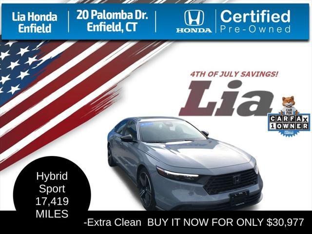 used 2024 Honda Accord Hybrid car, priced at $30,977