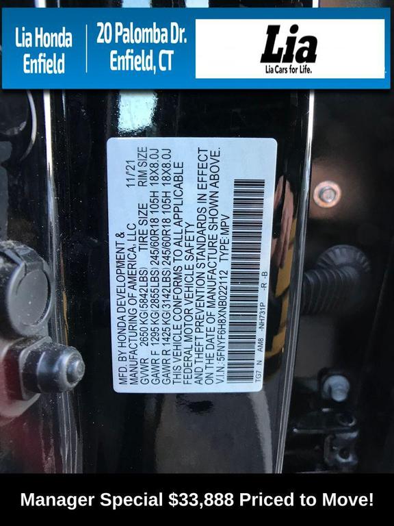 used 2022 Honda Pilot car, priced at $33,888
