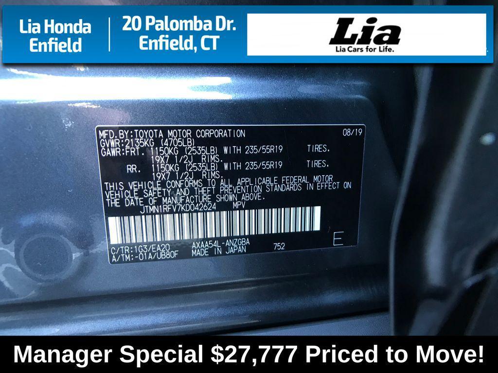 used 2019 Toyota RAV4 car, priced at $27,777