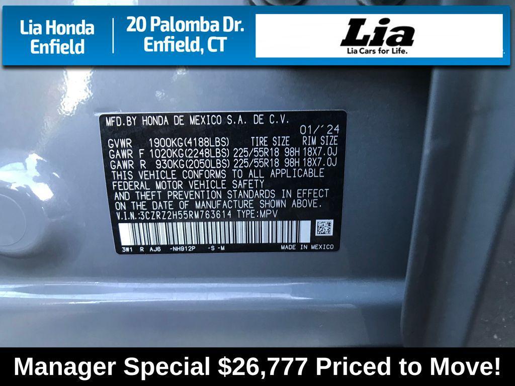 used 2024 Honda HR-V car, priced at $26,777