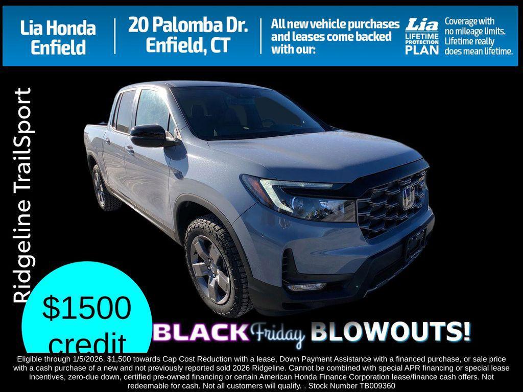 new 2026 Honda Ridgeline car, priced at $47,745