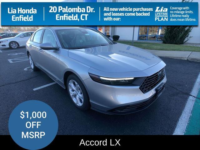 new 2025 Honda Accord car, priced at $29,445