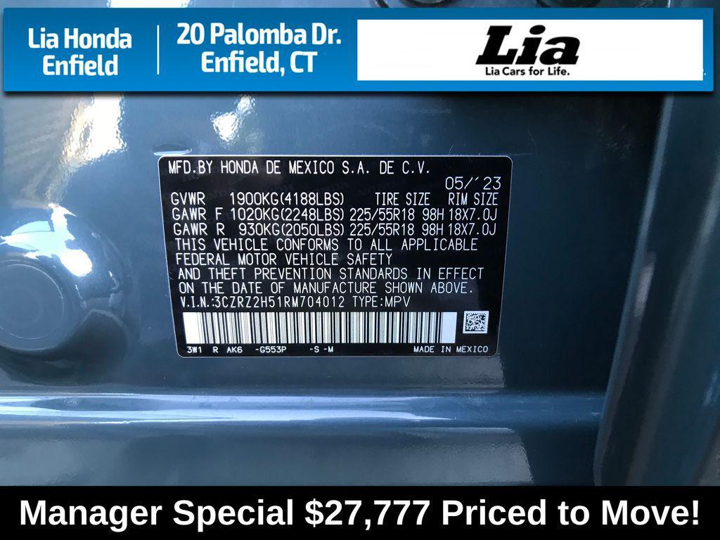 used 2024 Honda HR-V car, priced at $27,777